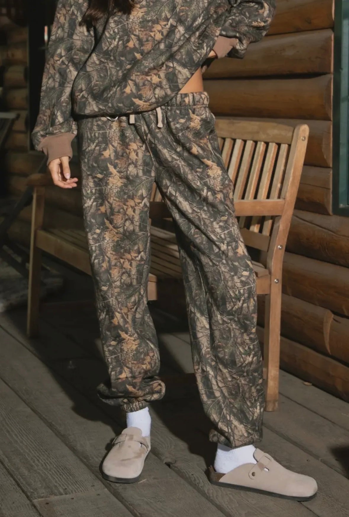 Bayou Dark Woodland Camo Lounge Fleece Sweatpants Jogger