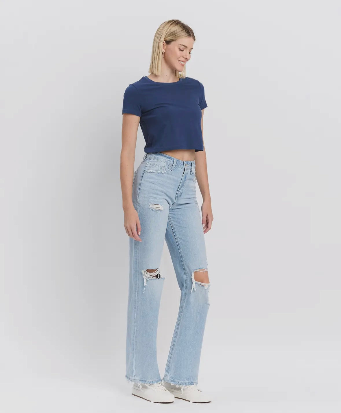 90’s Vintage Super High Rise Flare Jeans