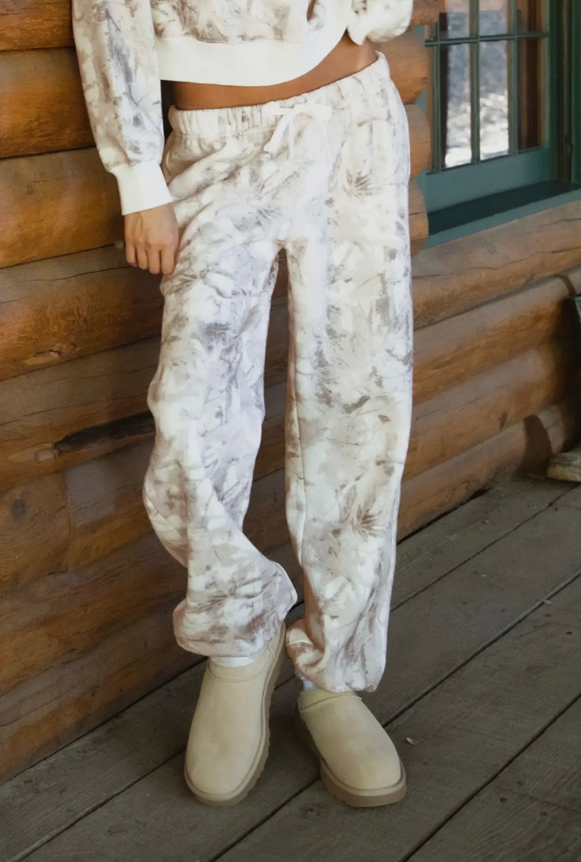 Avery Light Woodland Camo Lounge Fleece Sweatpants Joggers