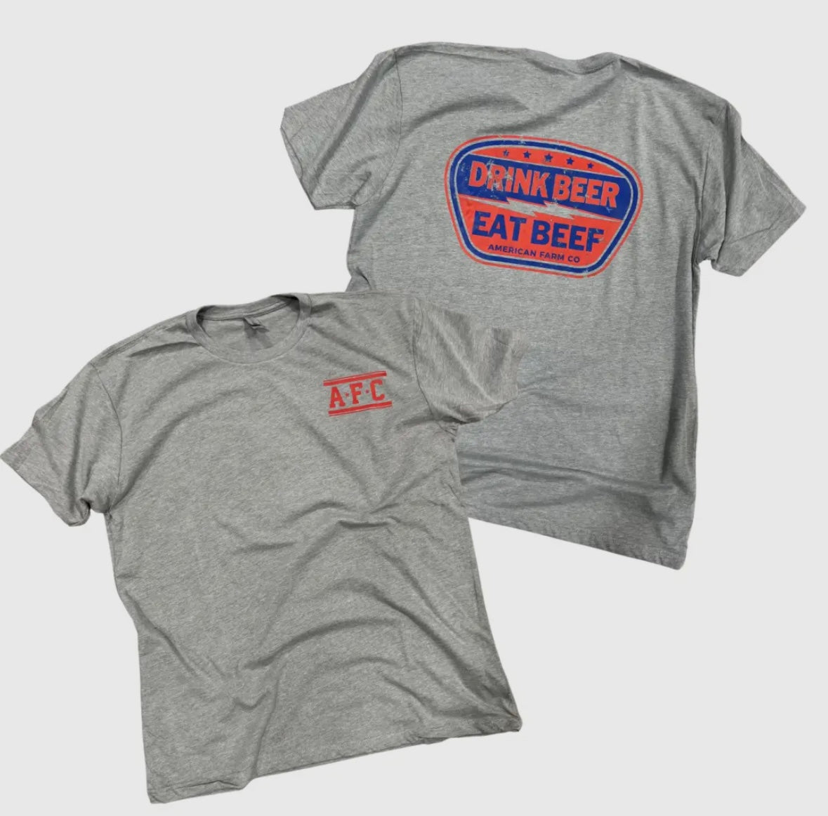 Western Graphic Eat Beef Drink Beer Tee