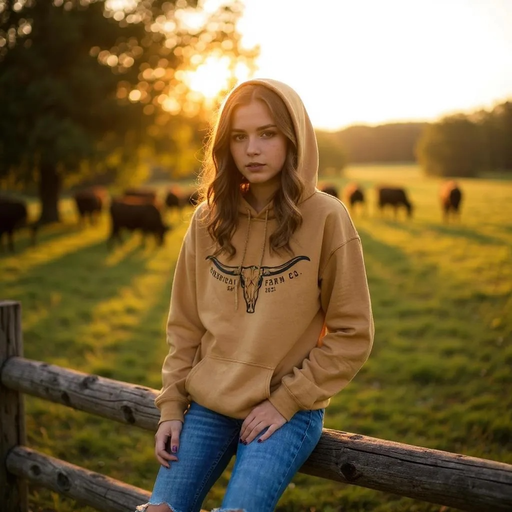 Western Graphic AFC ‘Skull Horns’ Hoodie