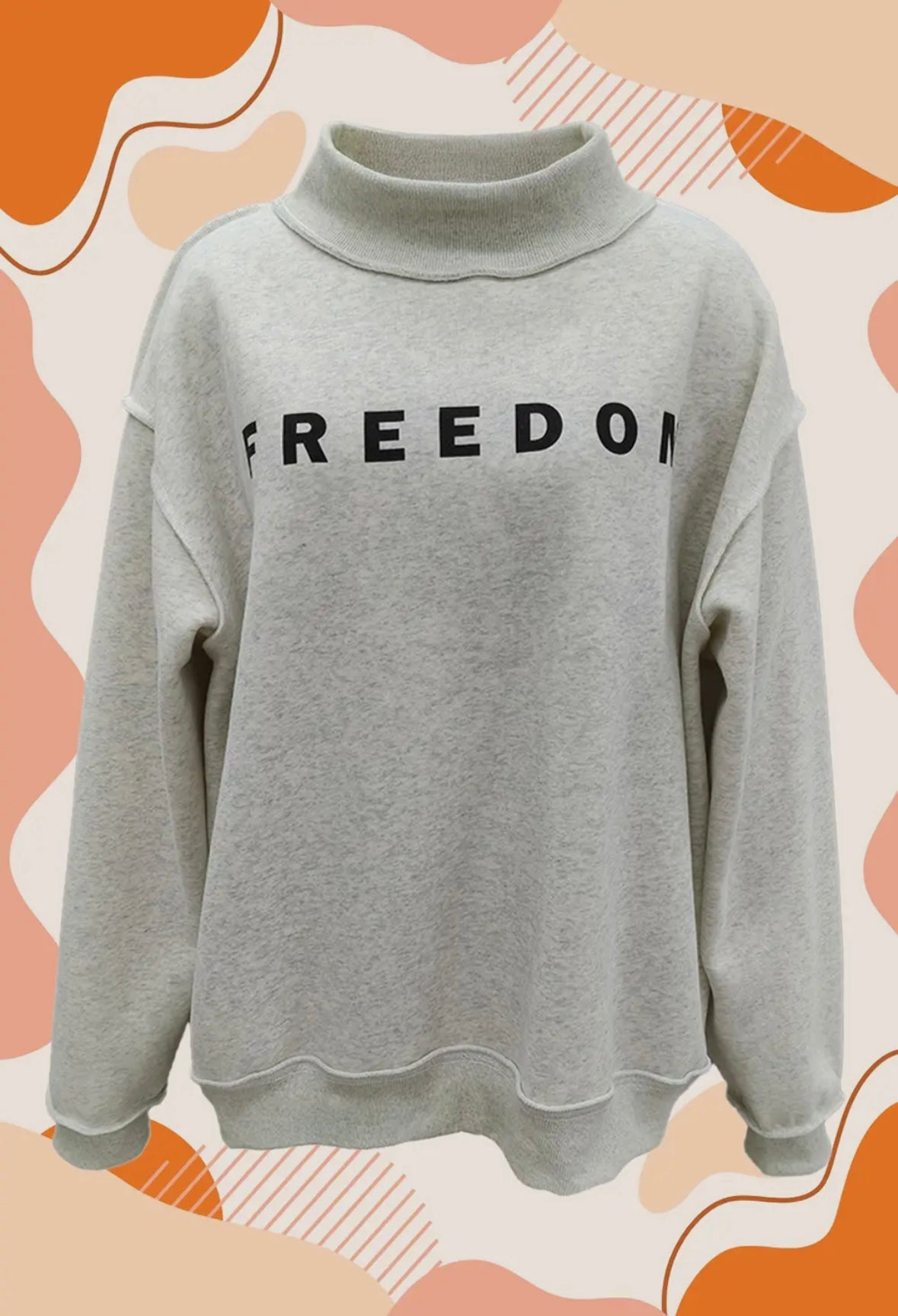 Freedom/Legacy Print Reversible Sweatshirt