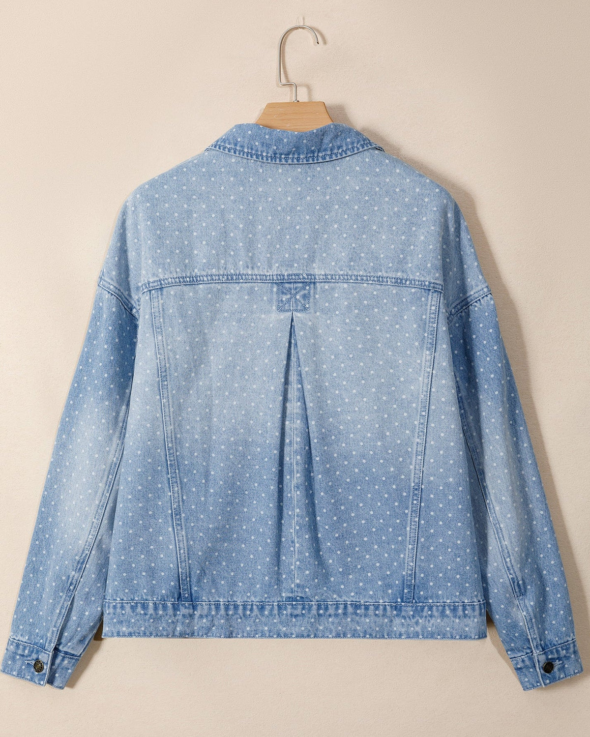 Polka Dot Denim Jacket