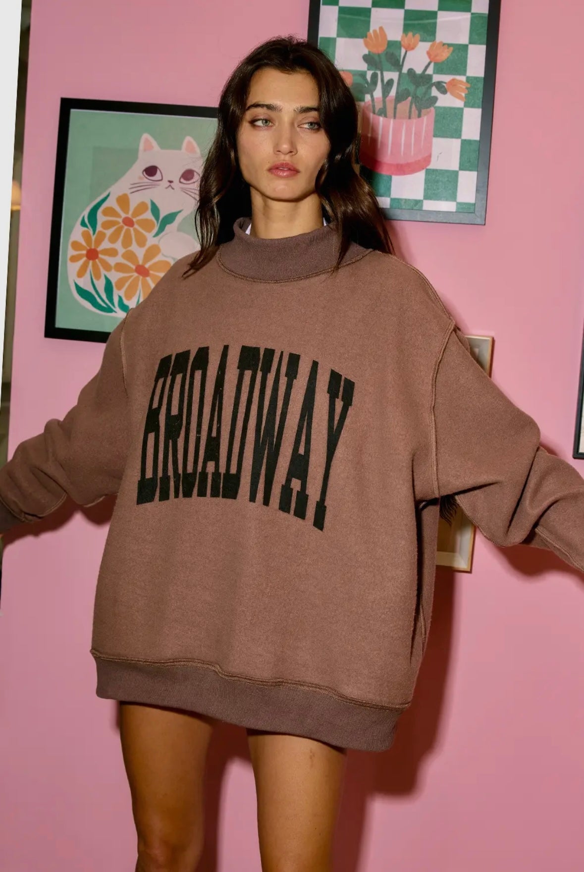 Nashville & Broadway Reversible Mock-Neck Sweatshirt