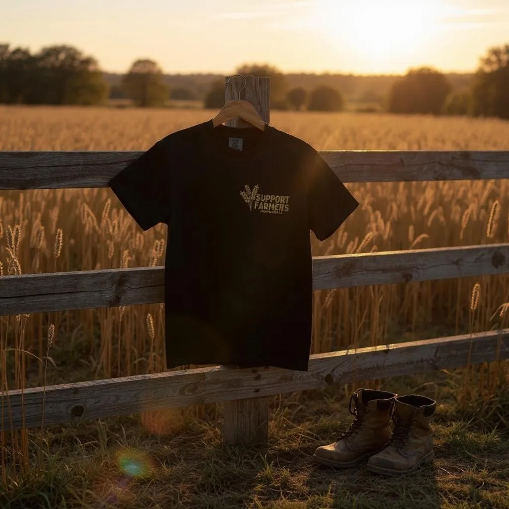 Western ‘Support Farmers’ Wheat Graphic Tee
