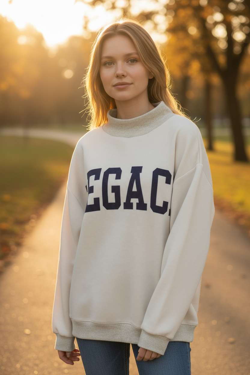 Freedom/Legacy Print Reversible Sweatshirt