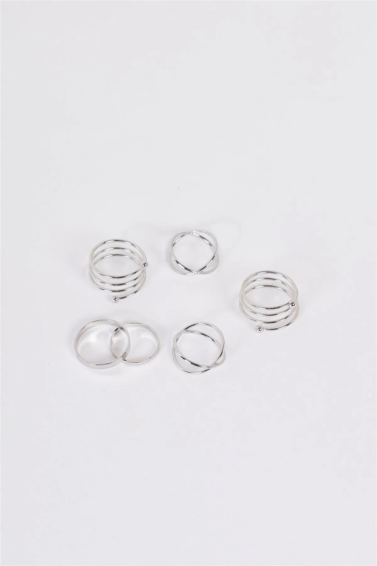 Cross Decor Set of 6 Rings