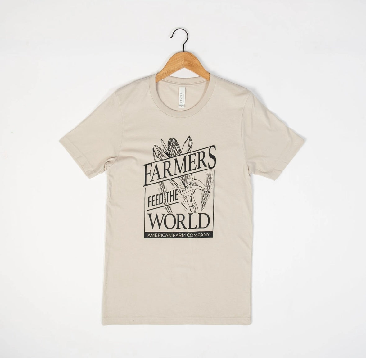 Western Farmers Feed the World Tan Graphic Tee