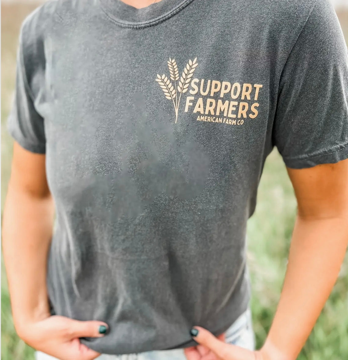 Western ‘Support Farmers’ Wheat Graphic Tee