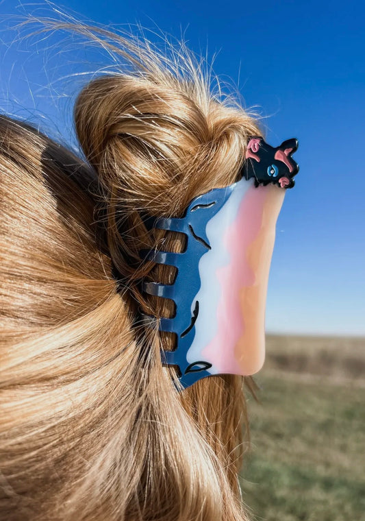 Retro Cow Hair Clip