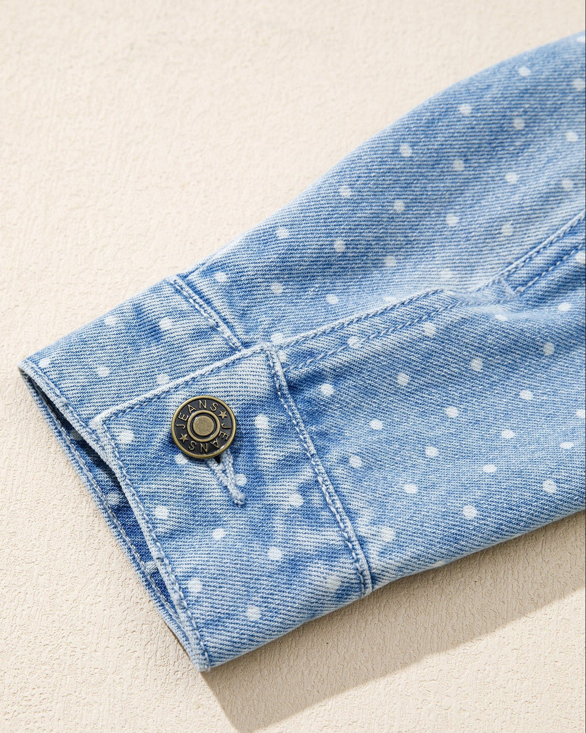 Polka Dot Denim Jacket
